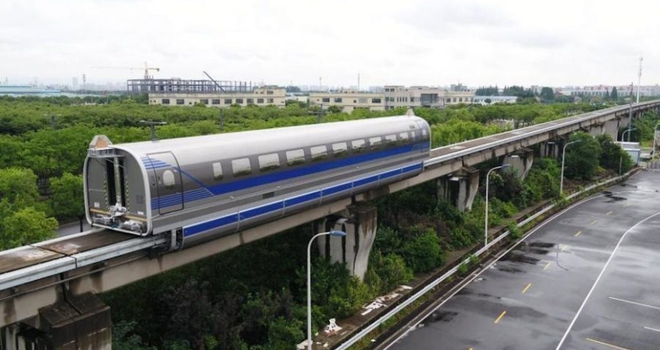 Trung Quốc chạy thử thành công tàu đệm từ tốc độ cao 600 km/h - Ảnh 4.