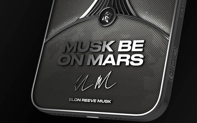 Caviar cho đặt hàng trước iPhone 12 Pro phiên bản đặc biệt “Musk Be on Mars” - Ảnh 4.