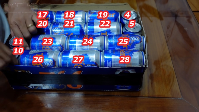 Làm thế nào xếp 28 lon bia vào thùng bia 24 lon? Tưởng không thể mà dễ không tưởng! - Ảnh 4.