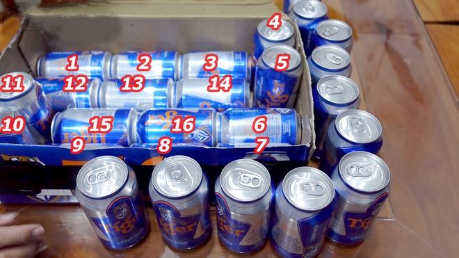 Làm thế nào xếp 28 lon bia vào thùng bia 24 lon? Tưởng không thể mà dễ không tưởng! - Ảnh 3.