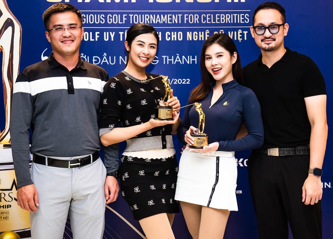 Hoa hậu Ngọc Hân được bạn trai tháp tùng đi thi đấu golf - Ảnh 4.
