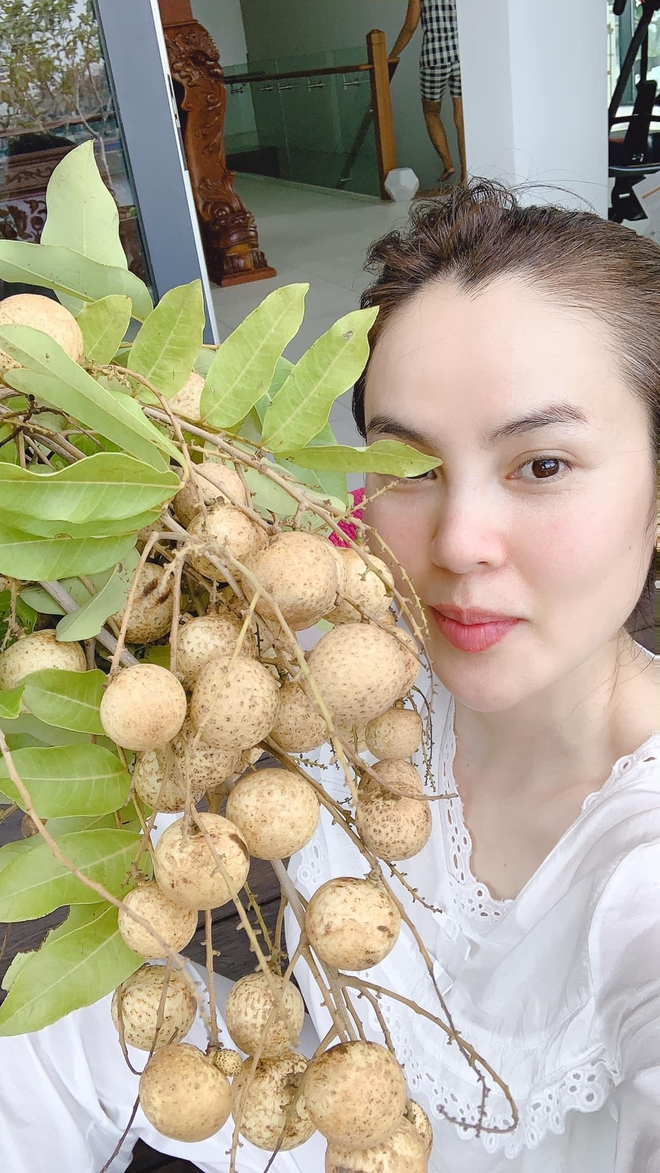 Hoa hậu Phương Lê miệt mài trồng rau, nuôi gà trong căn biệt thự 200 tỷ - Ảnh 3.